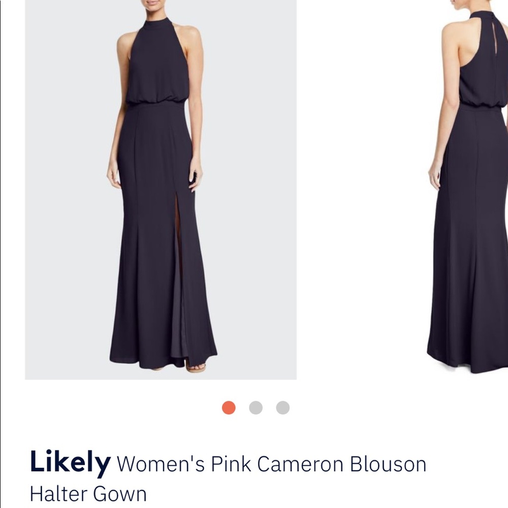 NWT Likely Cameron gown in navy